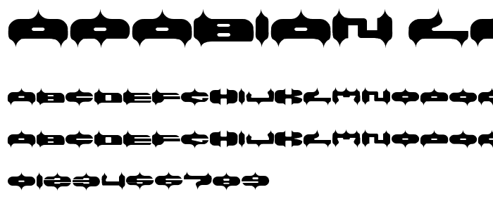 ARABIAN LAMB font